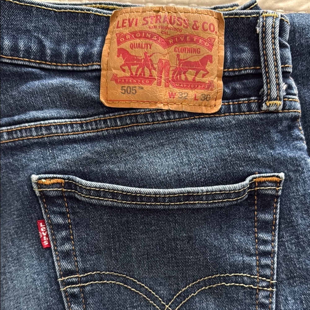 Levi's Dark Blue Denim Mens Jeans